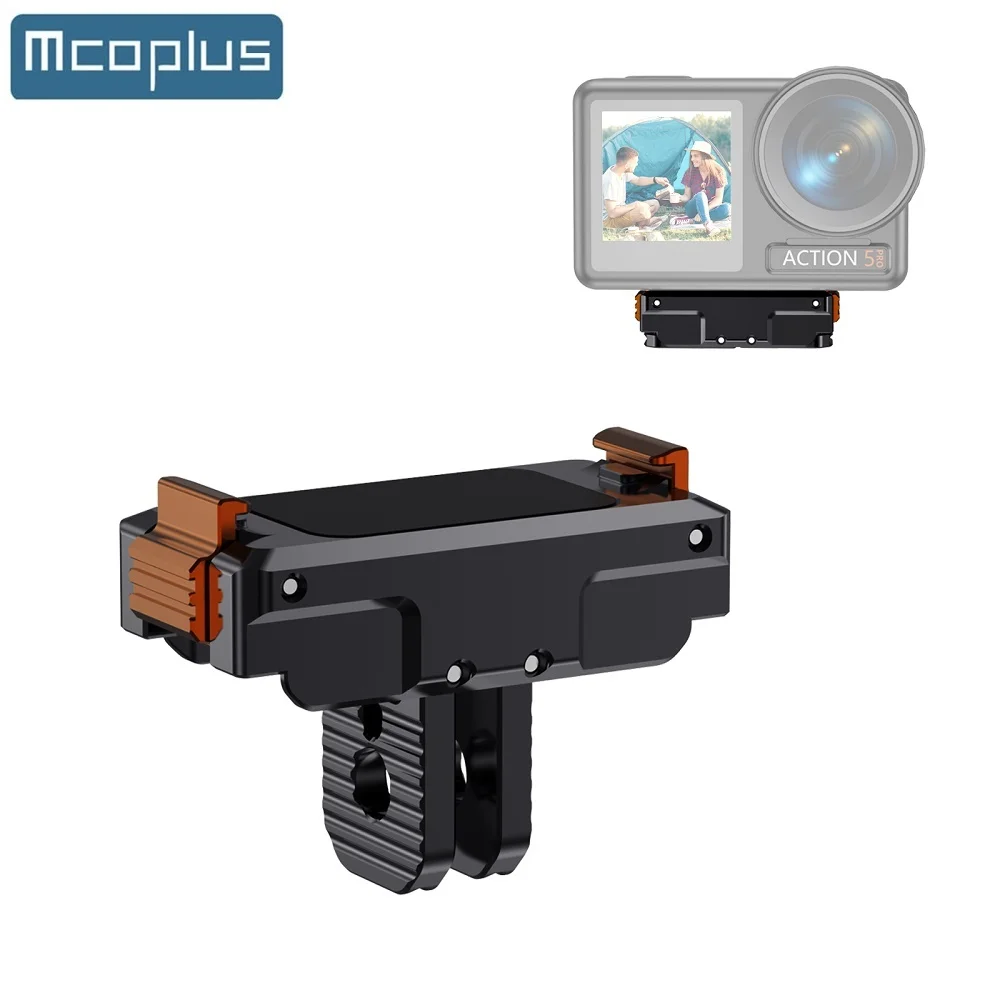

Mcoplus KC03 Магнитное быстросъемное крепление с резьбовым креплением 1/4 для Insta360 x5/ACE/ACE PRO DJI Osmo 5 Pro Action 3 4