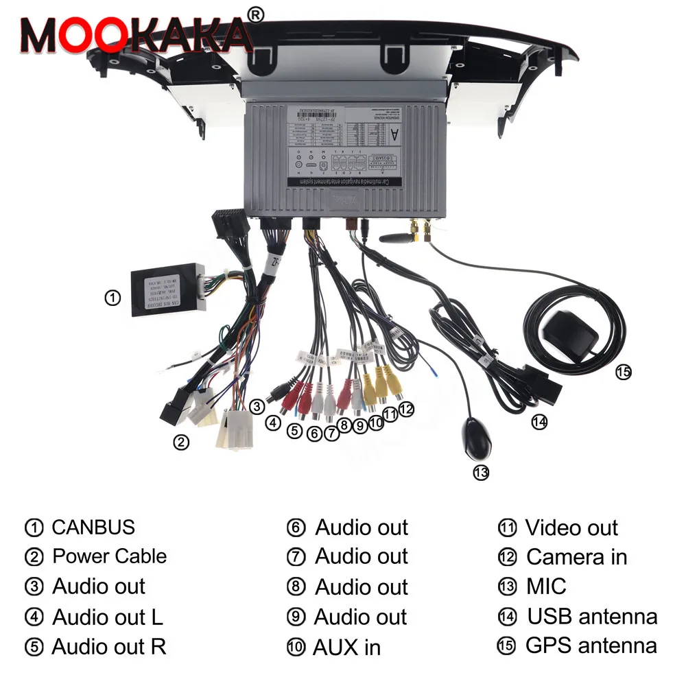Android Auto Stereo Multimedia Player For Infiniti FX35 FX45 2004-2008 Car Radio Carplay GPS Navi Tape Recorder 11.8
