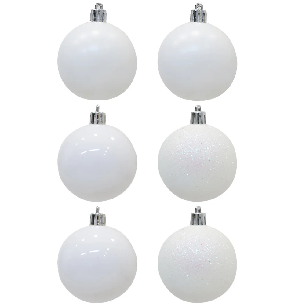 

6Pcs Christmas Tree Hanging Balls Festive Xmas Decorations for Indoor Outdoor Party Wall Window Door Decorative Accents