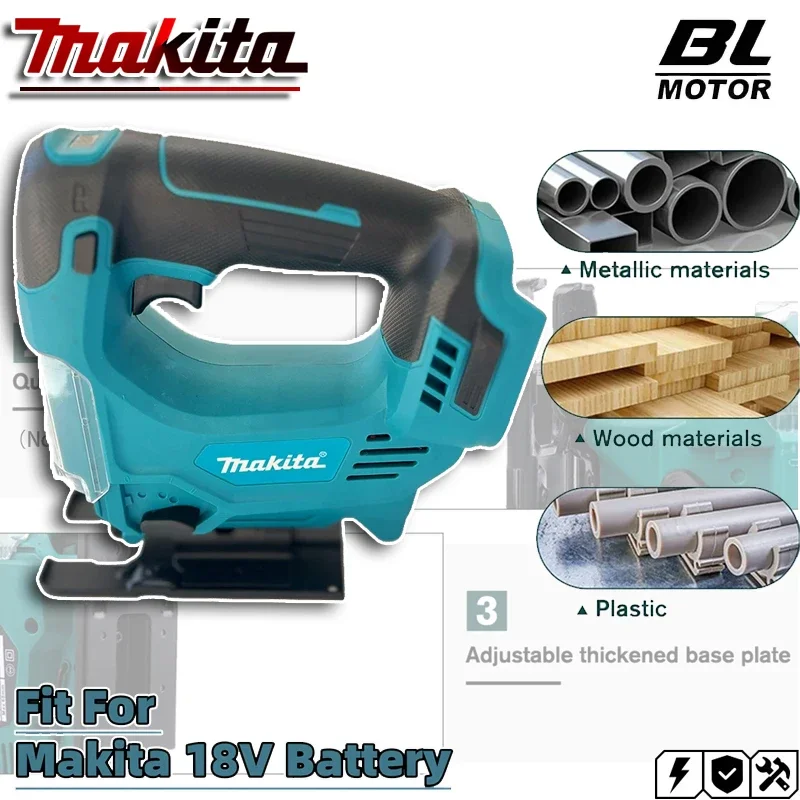 

Makita Portable Cordless Jigsaw Electric Tool Woodworking Multi-Function Design Compatible with 18V Battery