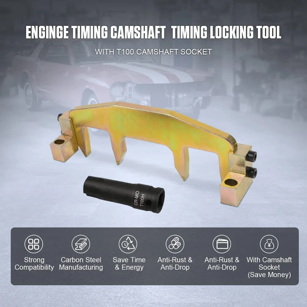 Camshaft Locking Tool Camshaft Timing Tool with T100 Camshaft Socket Compatible with Mercedes-Benz M271 C200 C180 E260