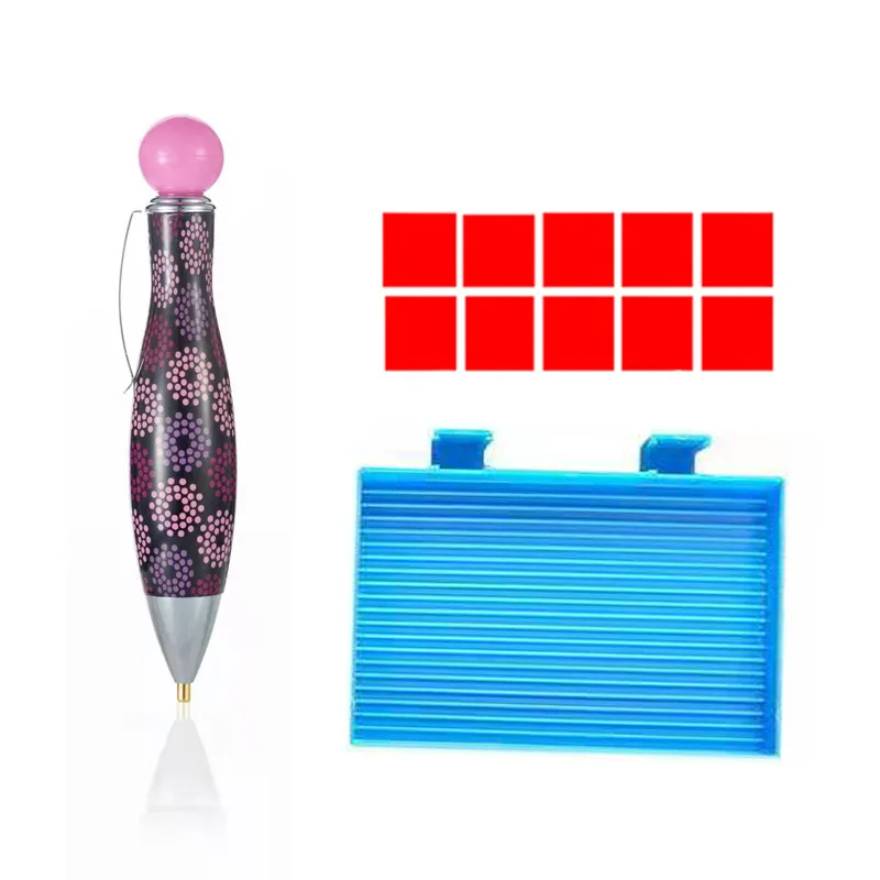 Diamond Drawing Dot Pen Tool Package, DIY Sticky Diamond Pen, Lipstick Dot Pen Set