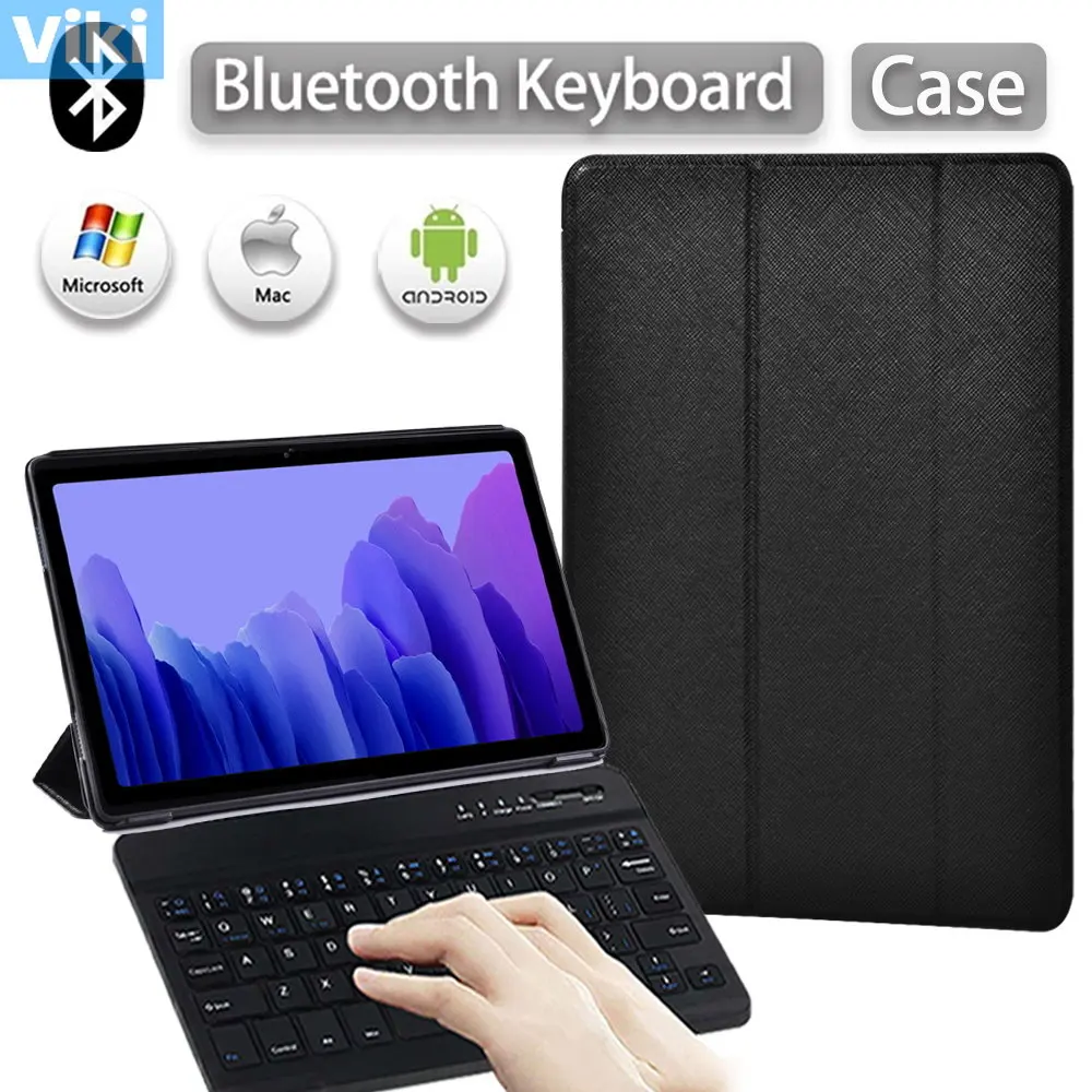 

For Samsung Galaxy Tab A7 10.4 2020 Case SM-T500 T505/Tab A 10.1 2019 T510 T515 Tablet Case+Wireless Bluetooth Keyboard+stylus