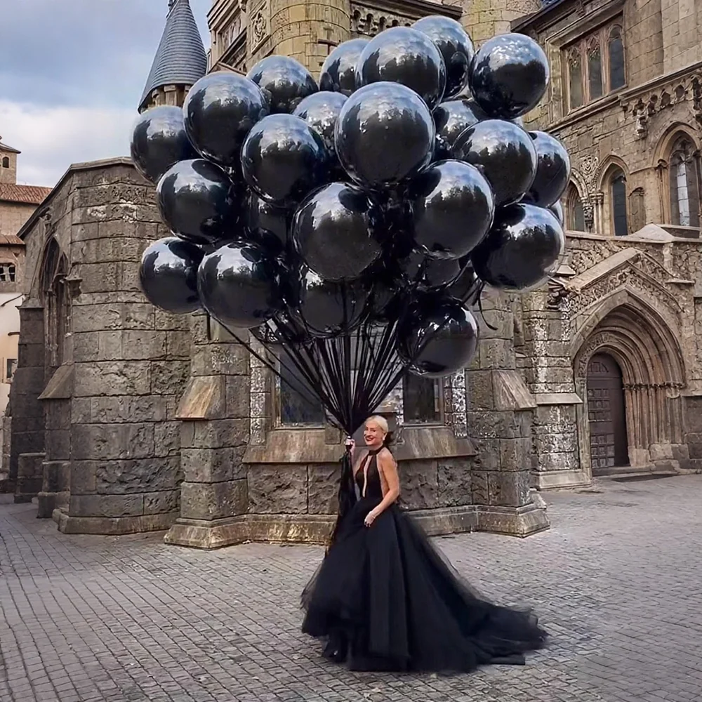 

5/10/12/18 inch Black Latex Balloons Christmas Halloween Decoration Balloons Wholesale Birthday Baby Shower Anniversary Supplies