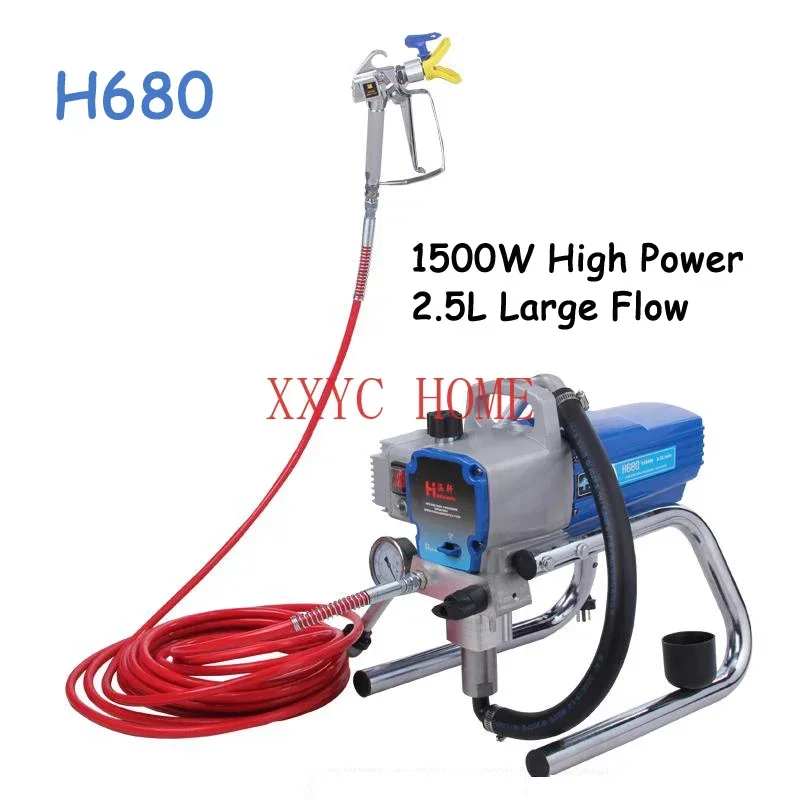 H680/H780 High Pressure Airless Spraying Machine Professional Airless Spray Gun Airless Paint Sprayer Wall spray Paint sprayer