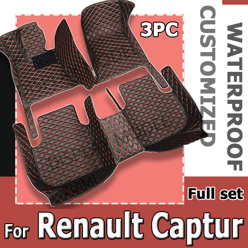 For Renault Captur (B Platform) 2018 2017 2016 2015 2014 2013 Car Floor Mats Styling Custom Auto Accessories Carpets Protect