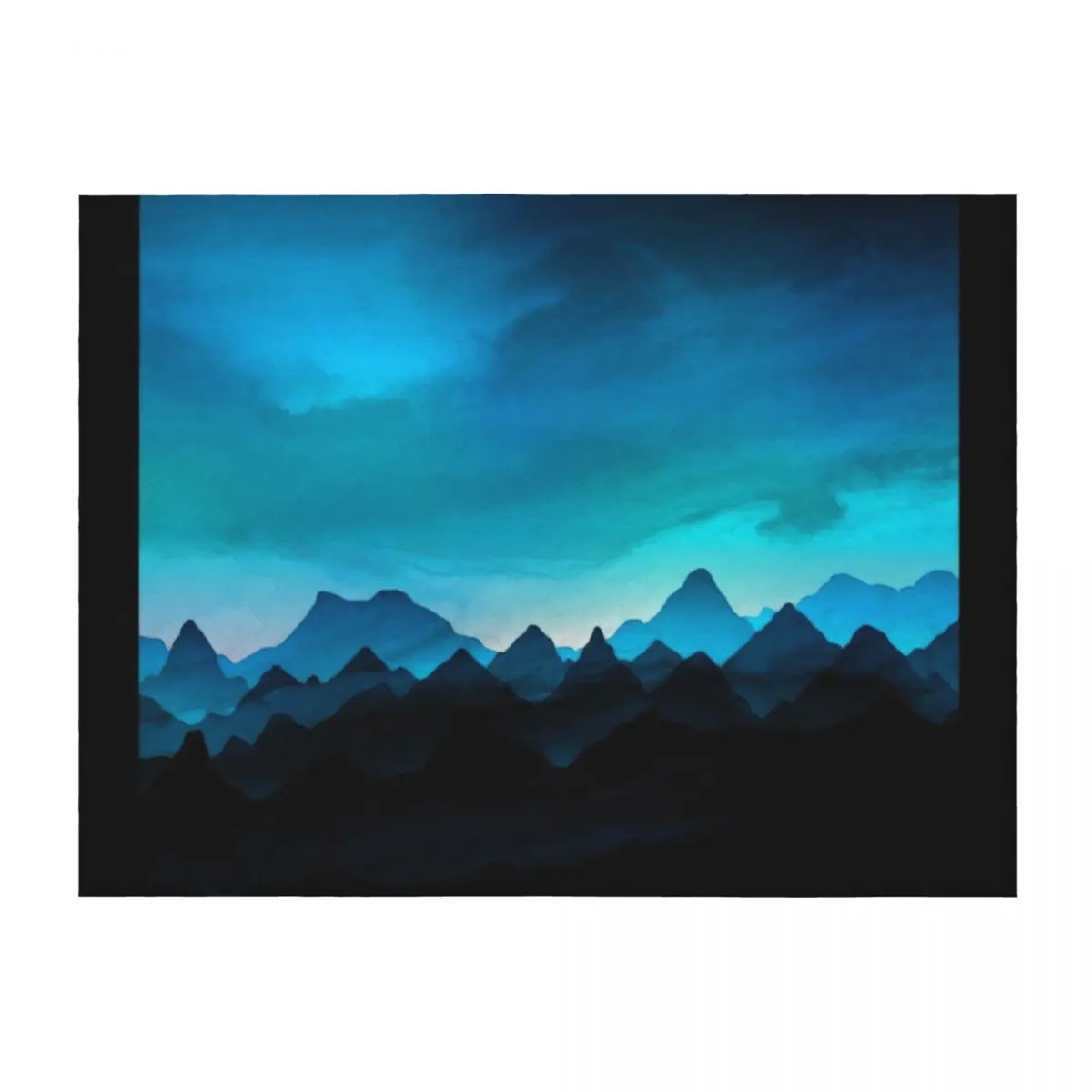 

Night Storm In The Mountains Throw Blanket Picnic Plaid Soft Beds Comforter Blankets