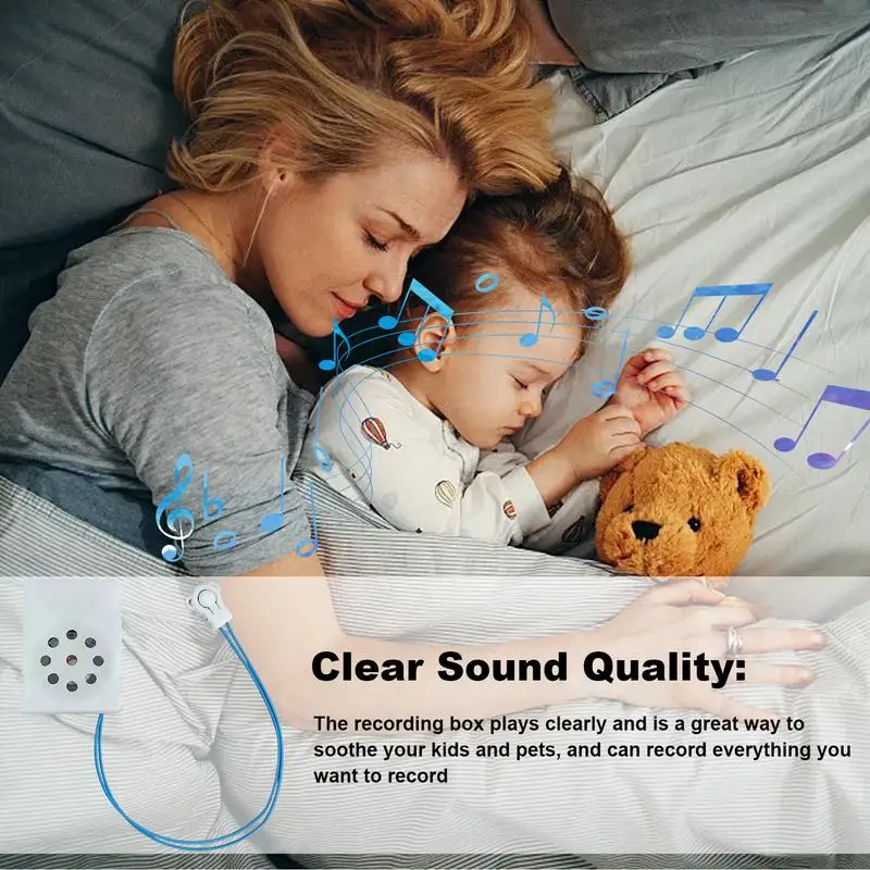 Voice Recorder For Stuffed Animal Toy Recording Device Battery Operated Voice Recorder For Stuffed Animal Halloween DIY Voice