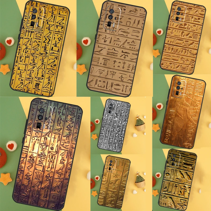  Egyptian Hieroglyphics Case For Xiaomi 13T 11T 12T Pro 12 Lite 13 14 Ultra POCO F6 F5 M6 X3 X5 X6 Pro F3 M5s Cover