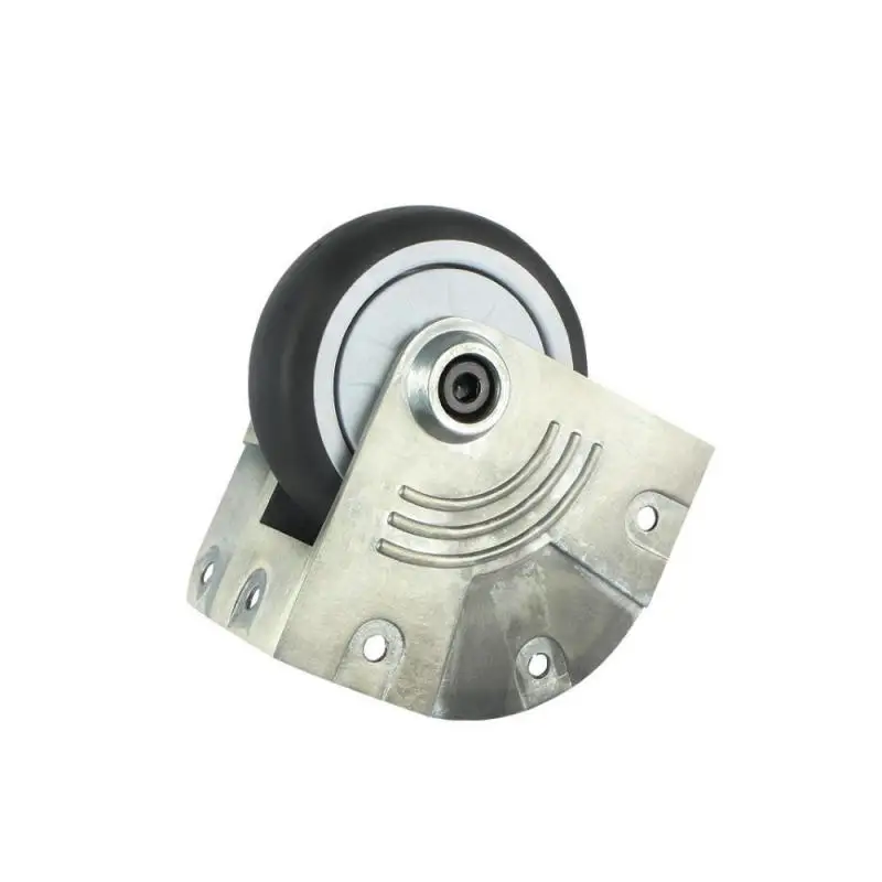 3-inch Aluminum Alloy Bracket Special Caster For Aircraft Box Mute Rubber Corner Wheel Grey Bag 1 Pc