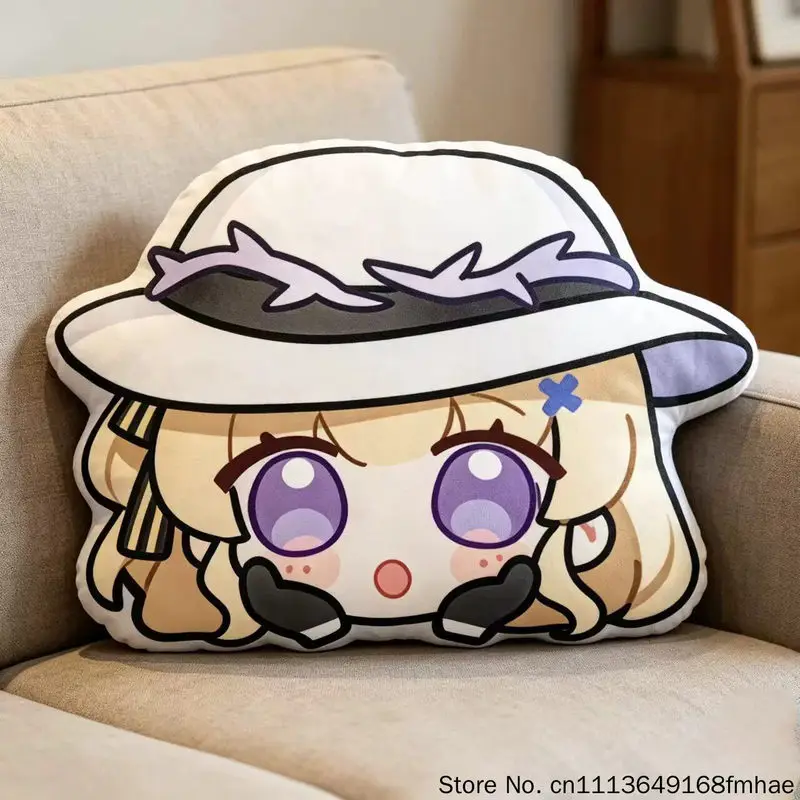 Wuthering Waves Phoebe Zanni Rococo Brant Kletta Cute Chibi Shaped Plush Pillow Cushion Anime Game Merch Gift for Fans Decor