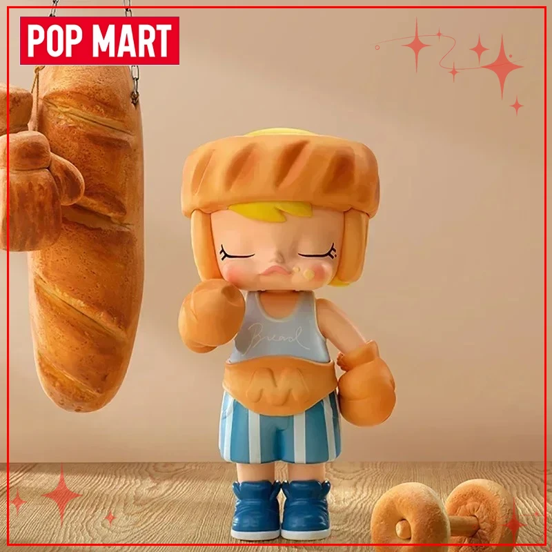 سلسلة رأس الخبز من POPMART MOLLY، صندوق أعمى قابل للجمع، تماثيل عصرية وهدايا عصرية