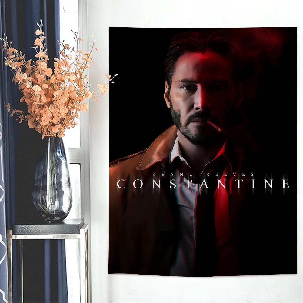 Constantine Film Printed Large Wall Tapestry Hanging Tarot Hippie Wall Rugs Dorm Home Decor