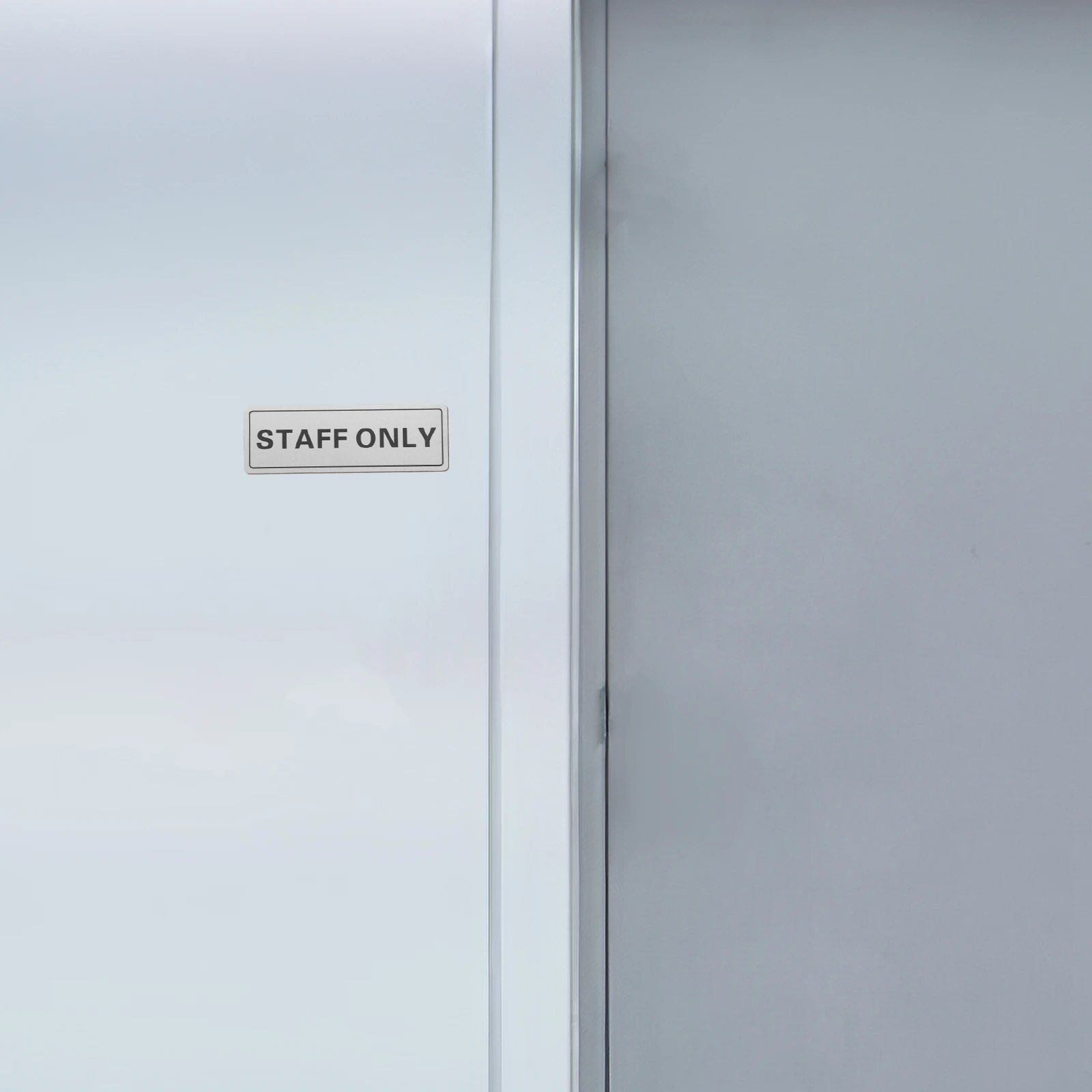

Wall Door Sign Decor Aluminum Employee Only Front Dedicated Staff Work Removable Plate