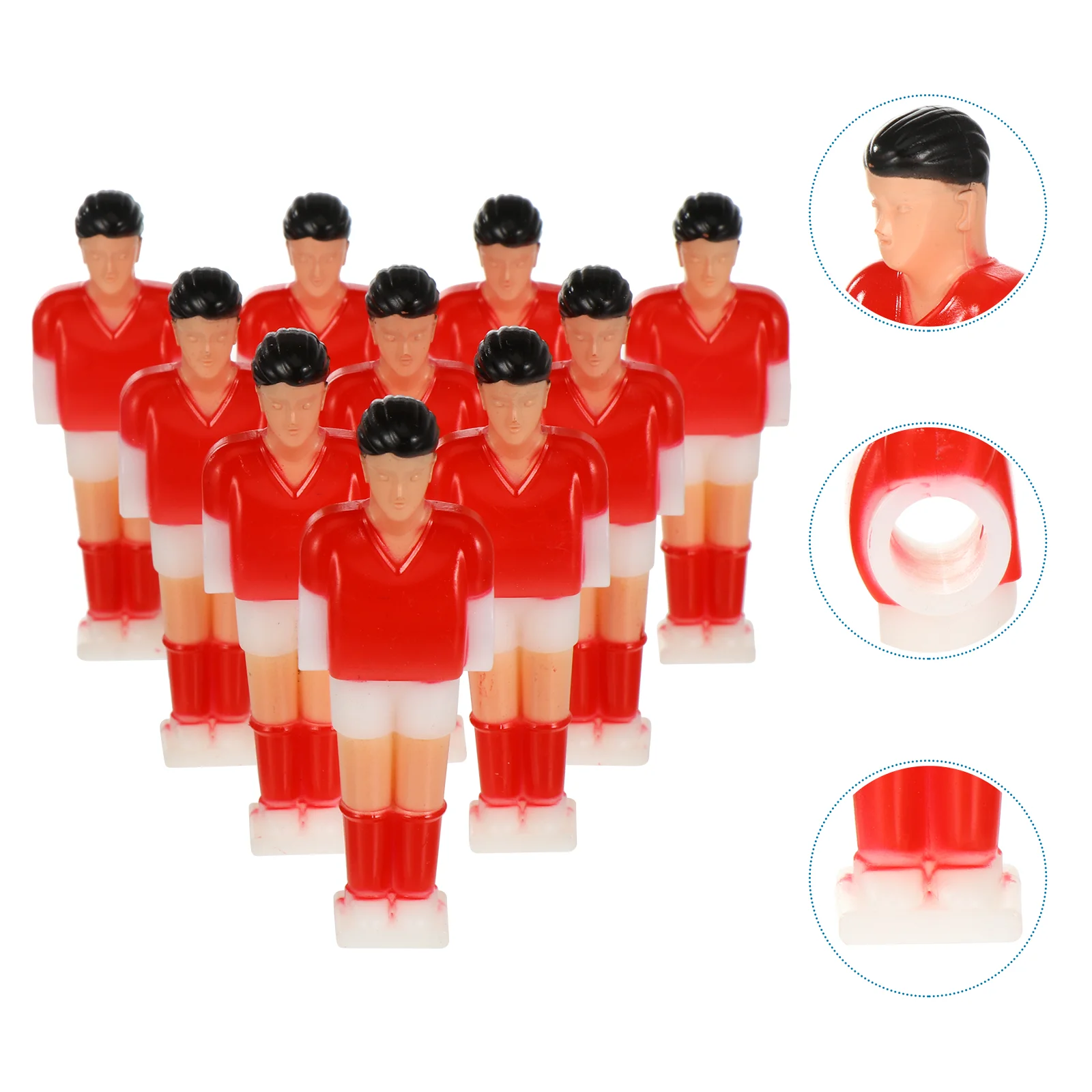 11 Pcs High Machine Player Foosball Men Replacement Plastic Table Puppets