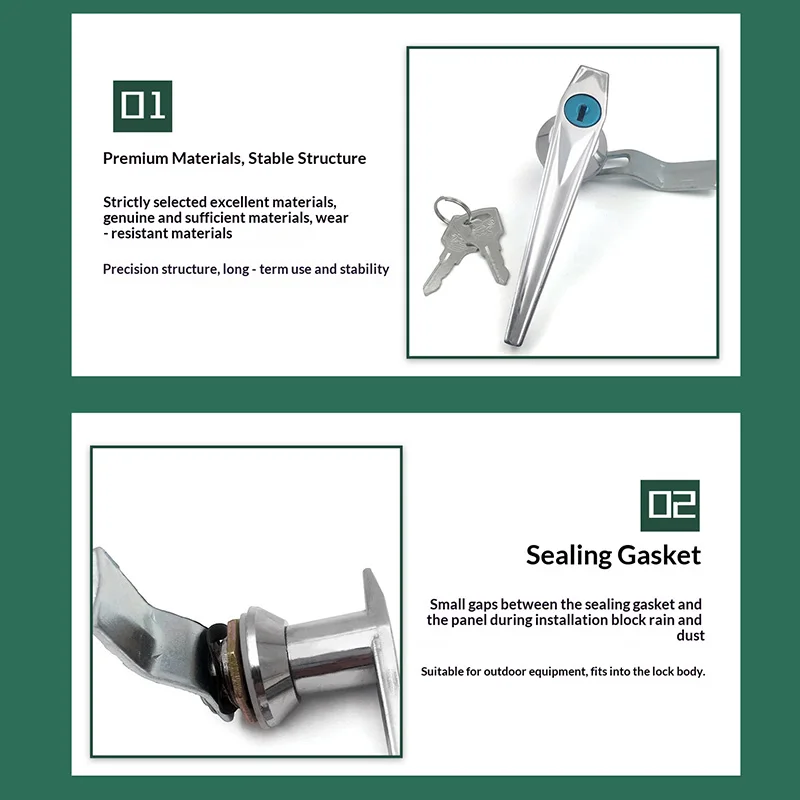 MS304-1 Long Handle Cabinet Door Lock Industrial General Purpose Handle Lock Electrical Cabinet Distribution Box Electrical Cabi