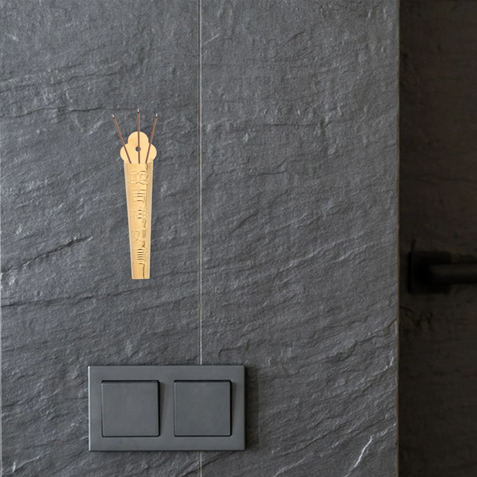 2 قطعة حامل البخور الذهبي الحائط لا الحفر معلقة الموقد لغرفة الصلاة في الهواء الطلق باب الله مبخرة ديكور أنيق