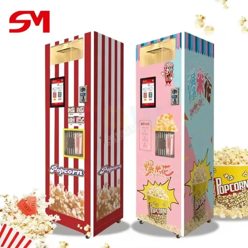 High Quality 2 Flavors Commercial Use Vending Machine Popcorn