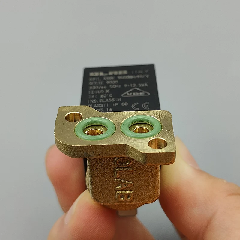 OLAB 9000BH AC 220V 230V 2-Position 3-Way Electric Brass Solenoid Valve Normally Closed Type for Coffee Machine Steam Hot Water