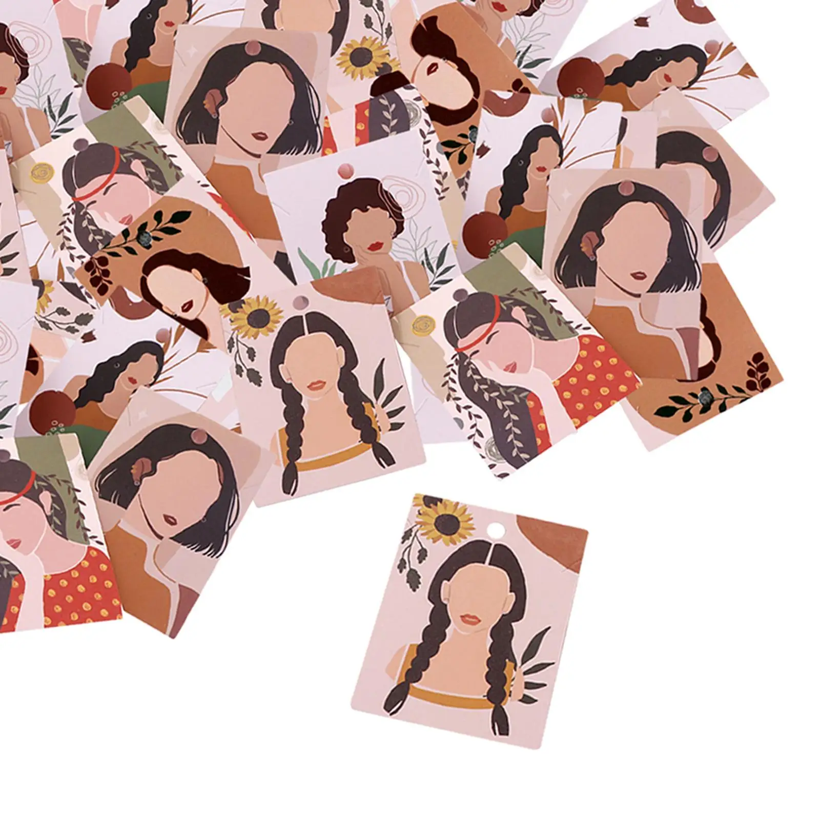 100 Uds. Tarjetas de exhibición de pendientes tarjetas de pendientes pendientes ligeros duraderos y elegantes