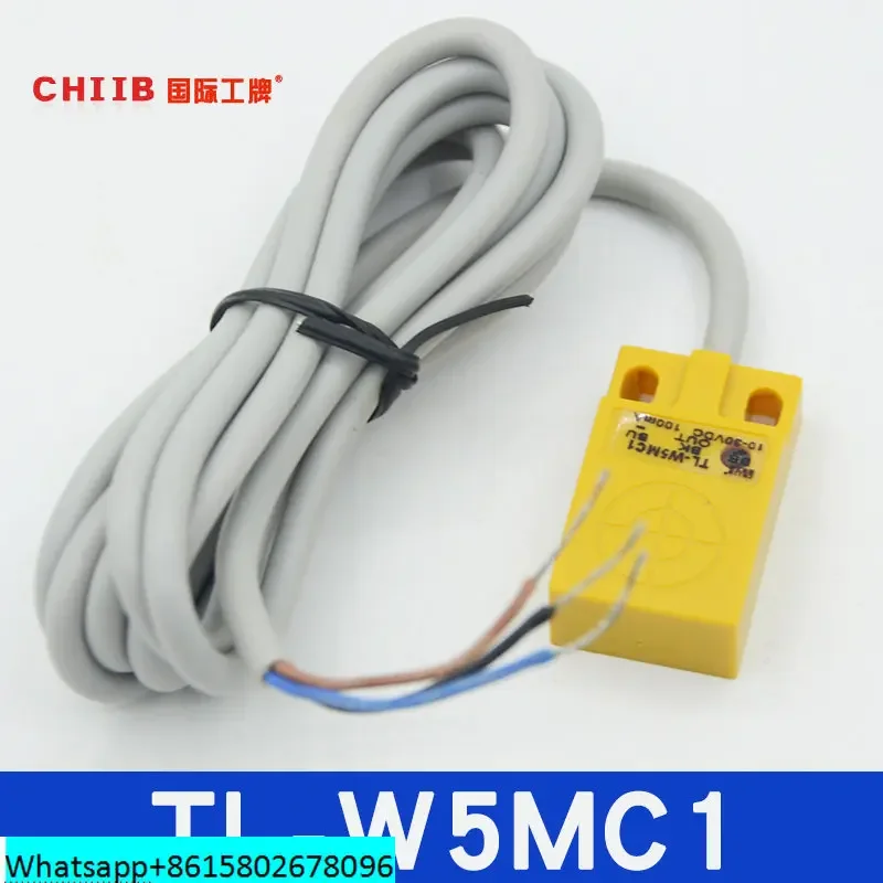 Hu Gong Flat Proximity Switch TL-W5MC1 Sensor 10-30V DC Three Wire NPN Normally Open Limit Switch