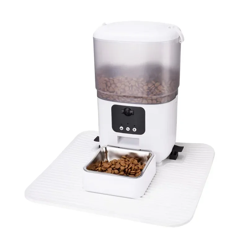 2025 New 3MP high-resolution video automatic pet feeder with camera Tuya application remote control Wifi pet food dispenser