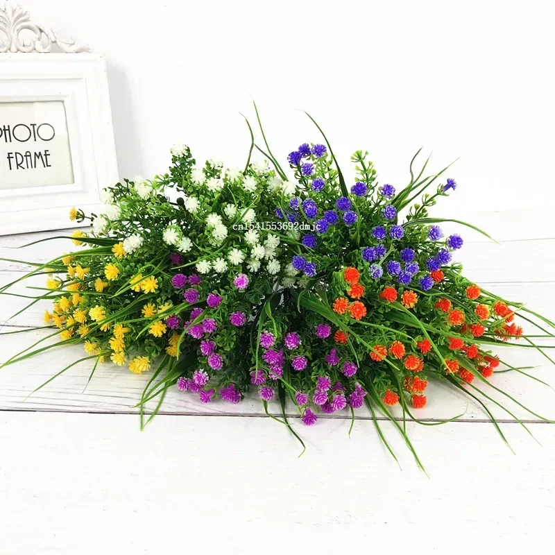 Multicolor Artificial Gypsophila Flowers Bouquet Bud Stars Simulated Baby Breath Silk Flower for Family Wedding House Outdoor