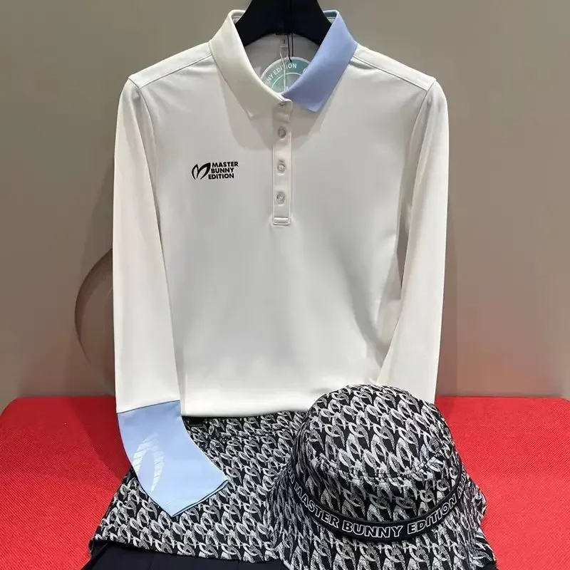 Authentic Korean Golf Long sleeved Women's Golf Wear2026Spring andAutumnWinter New Golf T-shirt Quick drying Sports Top Wome