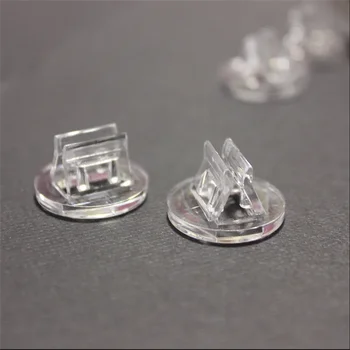 Base de soporte para tarjetas de plástico transparente, accesorios fijos únicos para soporte de papel de 2mm, piezas para juegos de mesa, 10/20/50 piezas