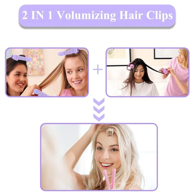 Fluffy Hairpin Curling Bangs Clips Hair Roots Volumizing Hair Clips Women Curling Fixed Shape Clips Fashion Volume Hair Roller