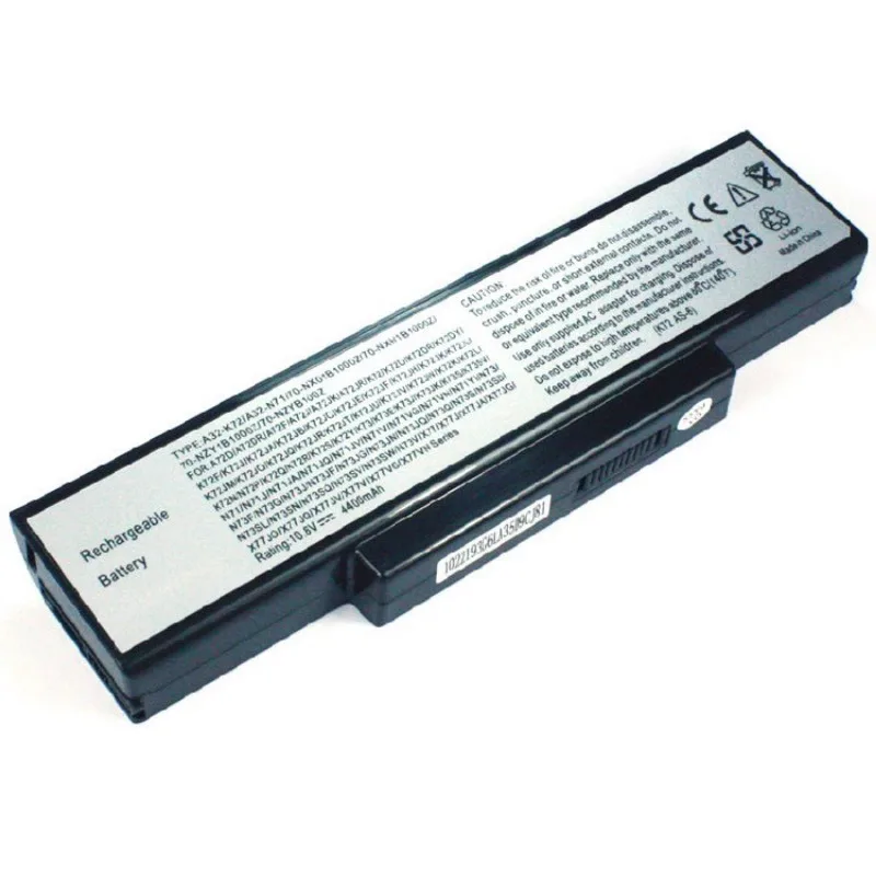 New A32-K72  Laptop Battery 10.8V 4400mAh for Asus N73 N73J N73JF N73JG N73JN N73JQ N73Q N73F N73G N73S N73SD N73SL N73SW N73V