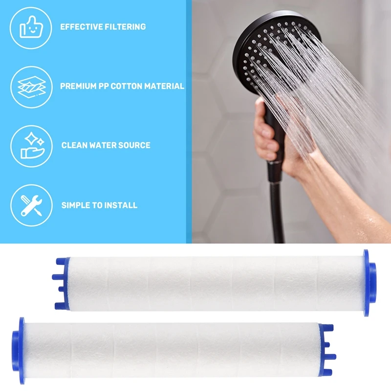 6 ชิ้นแรงดันสูง Hand-Held Water Shower FILTER ห้องน้ําอาบน้ํา FILTER Core Water Purification