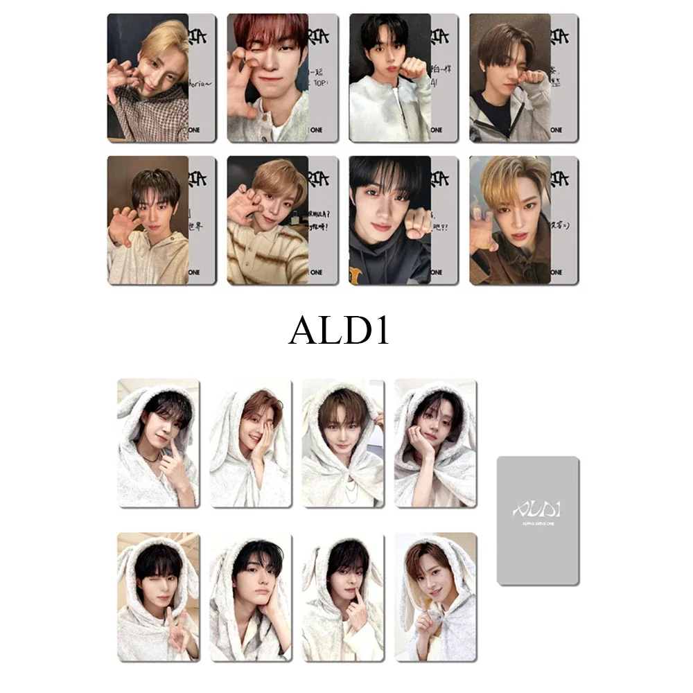 8Pcs/Set ALD1 Double Sides Glossy Photocards EUPHORIA Album Zhou AnXin Lee SangWon Leo Junseo Selfie Cards Fans Collectibles