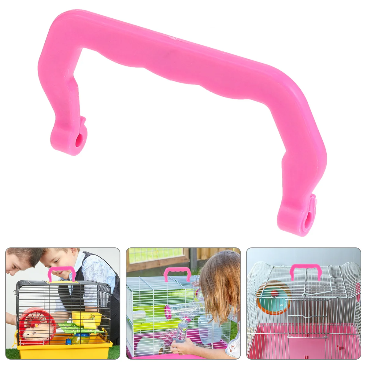 

10Pcs Plastic Pet Cage Handle Kit Portable Lifting Handle Ergonomic Detachable for Outdoor Cage Replacement Part