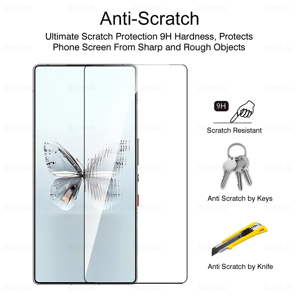 Magic10Pro + cubierta de cristal frontal para ZTE nubia Red Magic 10 9S 8S Pro + ProPlus película templada de pantalla de vidrio RedMagic 10 9 8 Pro Plus