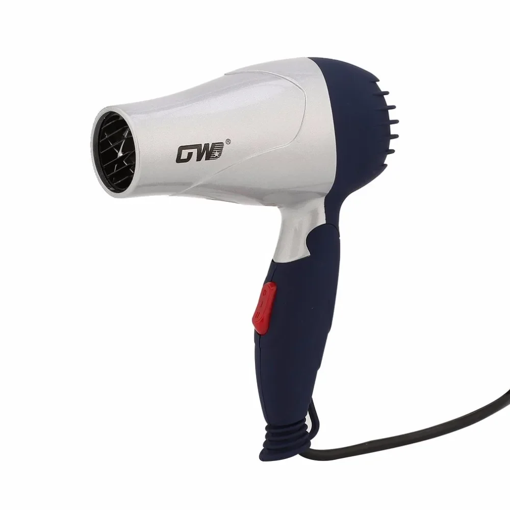 Portable Foldable 1500W Hair Dryer - Compact, Hot Wind, Low Noise - for Outdoor Travel Styling