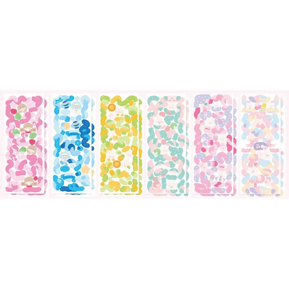 

Photo Scrapbooking Sticker Self Adhesive Stickey Stationery Ribbon Stickers Set Hand Account Decoration Decorative Stickers