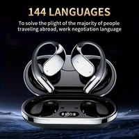 AI Language Translation Wireless Earbuds Q39, 3-in-1 Translator Earbuds Real Time Ai Headphones 144-Languages Translation