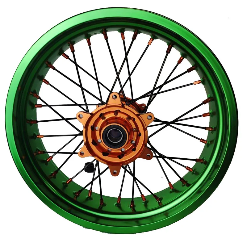 Motorcycle Modification 17 Inch Front and Rear Supermoto Wheel Sets for Kx Kxf 125 250 450