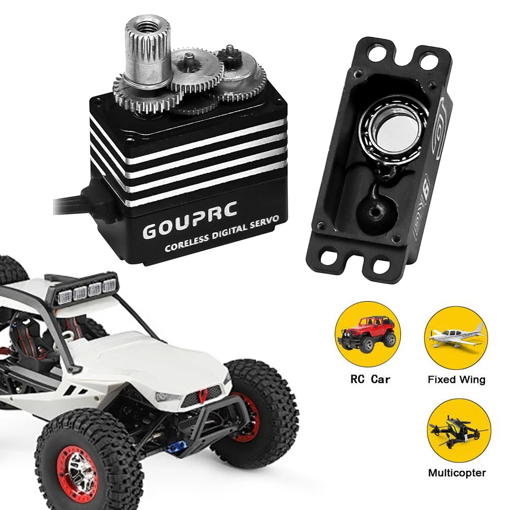 

9KG Waterproof Metal Gear Servo with 25T Servo Arm Digital Servo for TRX-4 TRX-6 SCX10 III RC Crawler Car