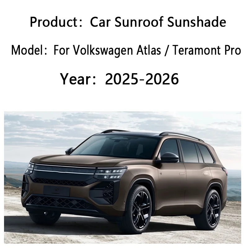 For Volkswagen Atlas Teramont Pro 2025 2026 MK2 Sunshade Sunroof Electrostatic Adsorption Visors Sun Protection Car Accessories - view 2