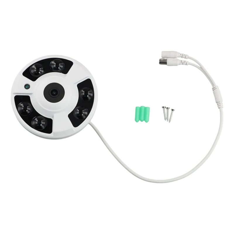 

5MP IR 6 Lights Camera Wide Angle HD Surveillance IR Night Vision UTC 5-In-1 AHD Coaxial BNC Camera