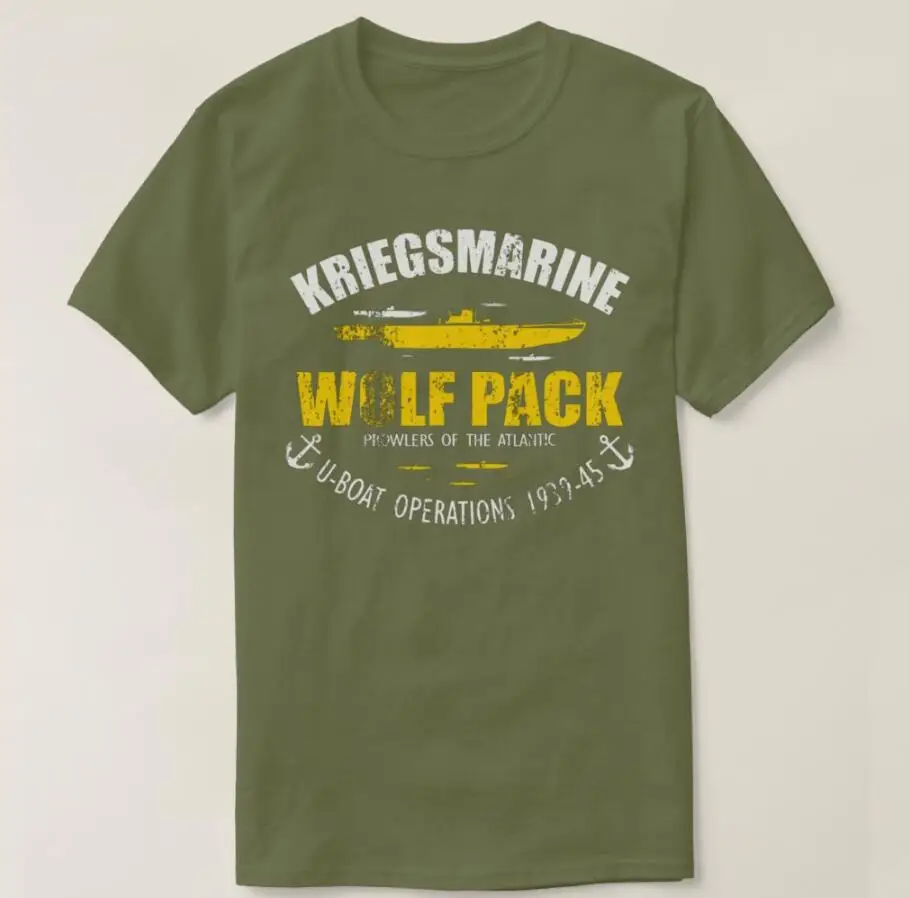 Ww2 German U Boat Submarine Kriegsmarine Wolf Pack Men T-Shirt Short Sleeve Casual Cotton O-Neck Summer Shirt