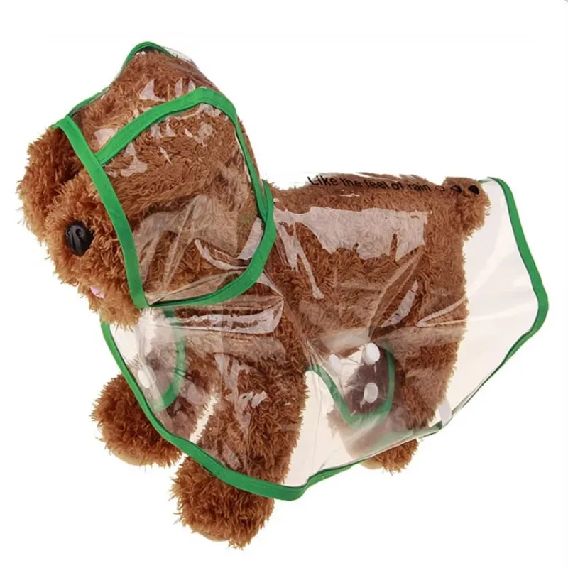 Xs-8XL Pet Dog Clothes Transparent Puppy Raincoat Fashion Color Edge Snap Design Waterproof Dog Rain Coat for Large Dogs Costume view 4