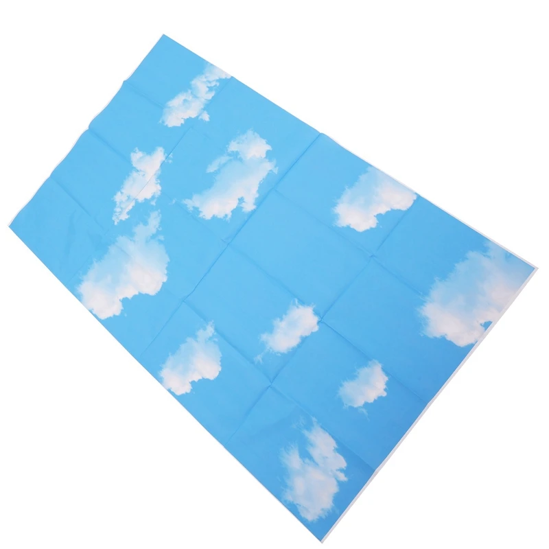 A003 2 قطعة 3X5ft السماء الزرقاء سحابة بيضاء التصوير خلفية شاشة خلفية استوديو الدعائم