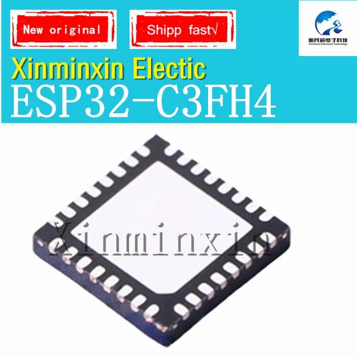 1-10PCS/LOT ESP32-C3FH4 ESP32-C3 QFN-32-EP(5x5) WiFi+Bluetooth dual-mode wireless communication chip New  Original In Stock