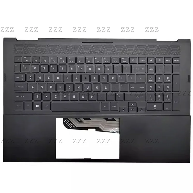 ZZ Laptop US Keyboard&PalmRest For HP OMEN 16-B M62264-001 with RGB backlit Black