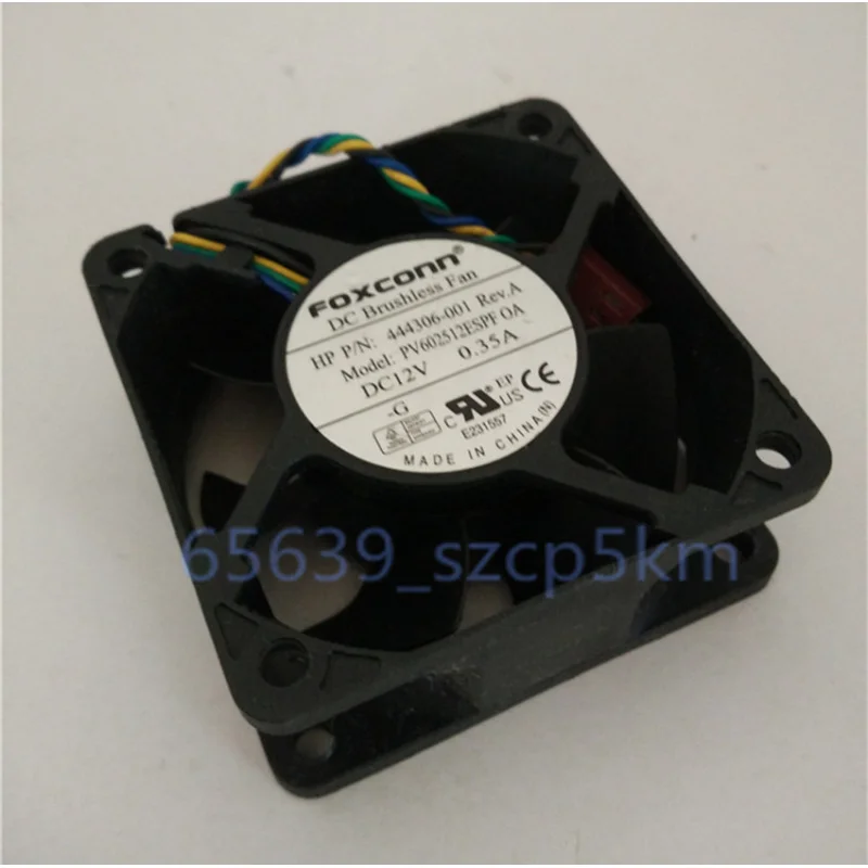 D Foxconn PV602512ESPF Fan For HP 444306-001 0.35A 4Pin 60*60*25m Cooling Fan