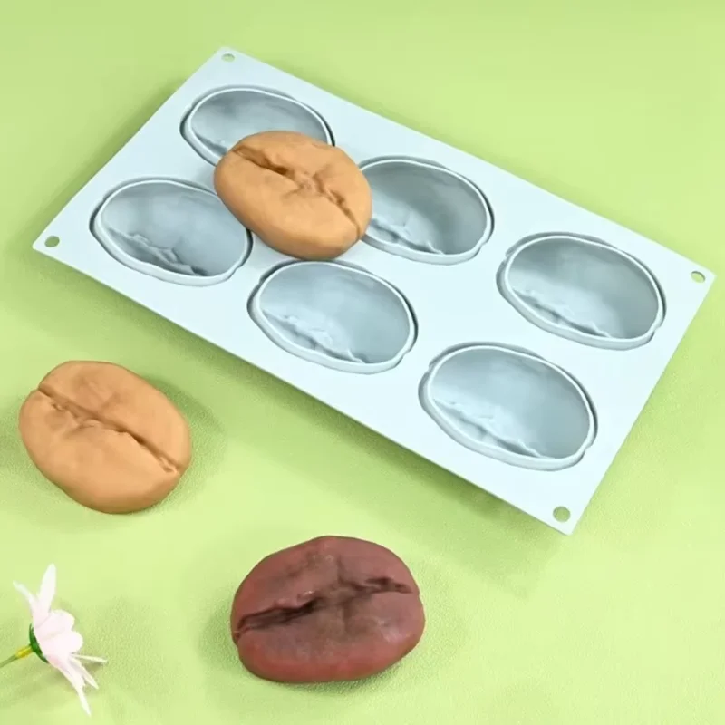 Moule en silicone en forme de noix (amande/pistache/pécan/grain de café) pour mousse, bougies DIY, chocolat, glace, outil de décoration de gâteaux de cuisine