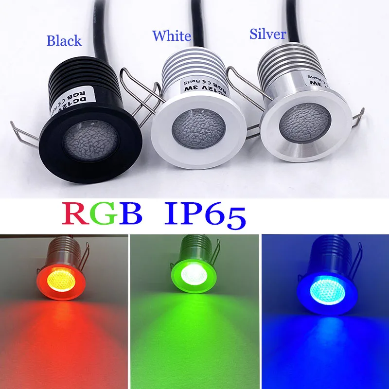 IP65 3W 12V Mini Led Spot RGB RGBW Outdoor Spotlight Shopping Mall Hotel KTV Dimmable Room Decor Sauna Waterproof Recessed Lamp